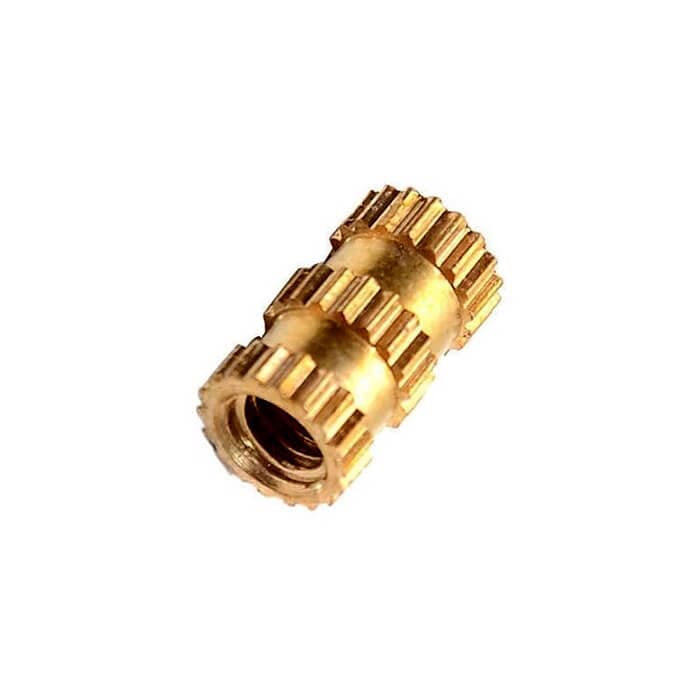 مهره برنجی آجدار اینسرتی M2.5*10*3.5