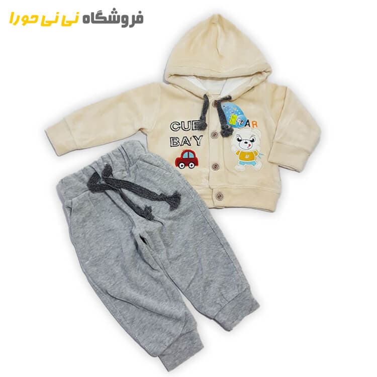 سویشرت شلوار مخمل پسرانه — تصویر ۲