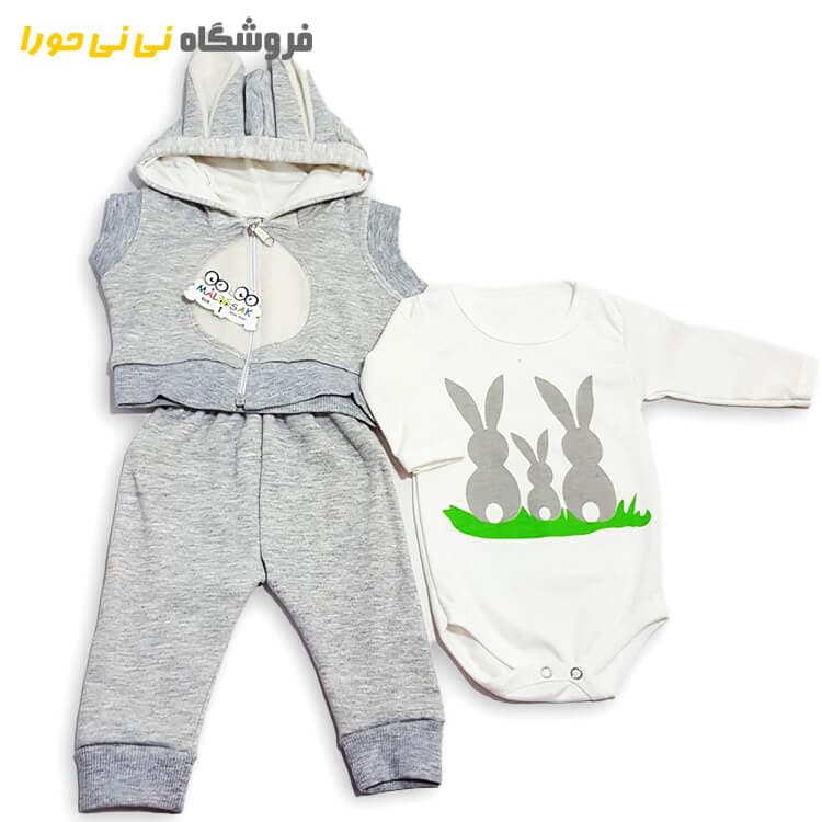 سه تیکه دورس اسپرت طرح خرگوش