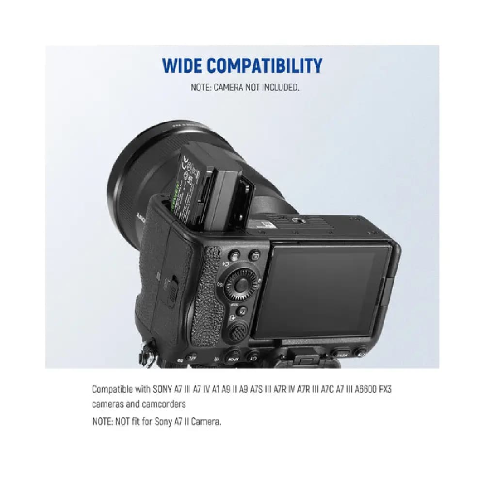 شارژر و باتری دوربین سونی نیور NEEWER Rechargable Kit NP-FZ100 (2 pack) — تصویر ۵