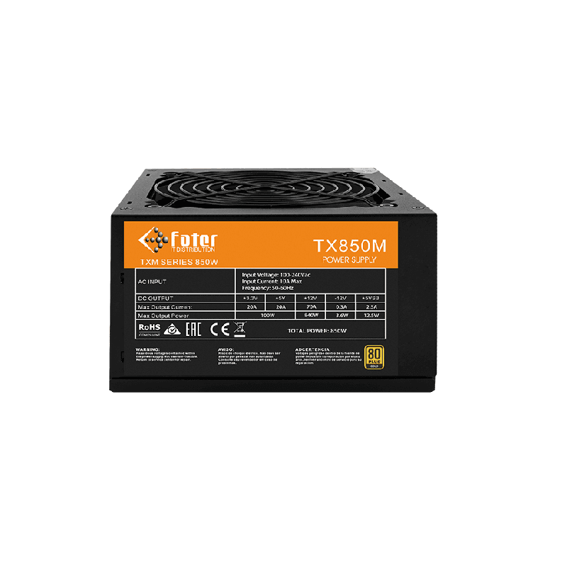 پاور کامپیوتر 850 وات فول ماژولار فاطر TX850M — تصویر ۴