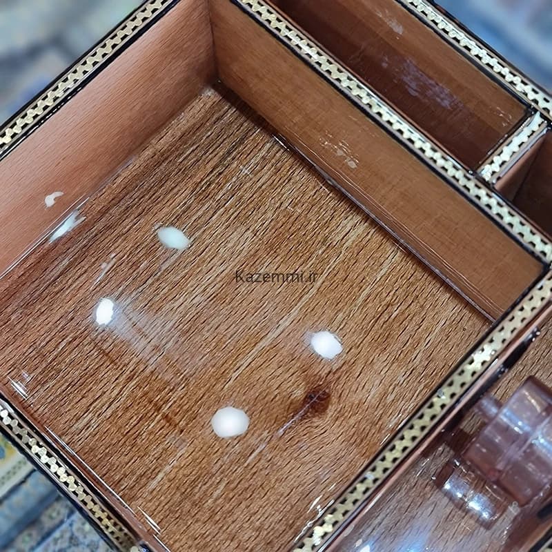 ست اداری 3 کاره رومیزی خاتم کندویی — تصویر ۴