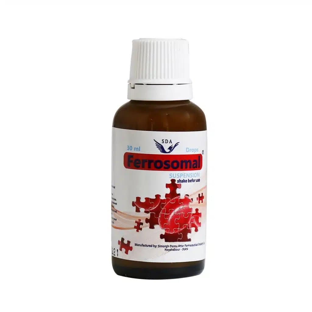 قطره آهن فروزومال لیپوزومال آیرون 7میلیگرم/میلیلیتر 30میلیلیتر سیمرغ داروی عطار