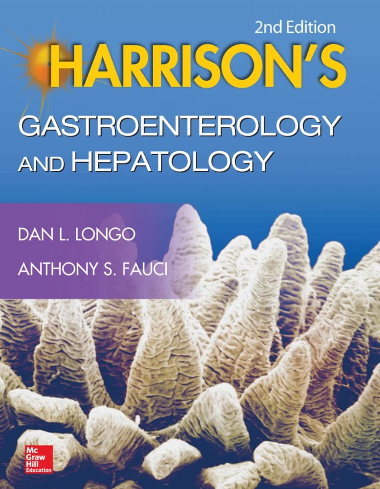 کتاب Harrison’s Gastroenterology and Hepatology, 2nd Edition (گوارش و کبدشناسی هاریسون، ویرایش دوم) نسخه انگلیسی PDF | دن ال. لانگو