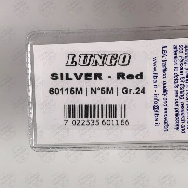 لانسه ماهیگیری سایز ۵ ایلبا Lungo Silver/Red 60115M وزن ۲۴ گرم — تصویر ۳