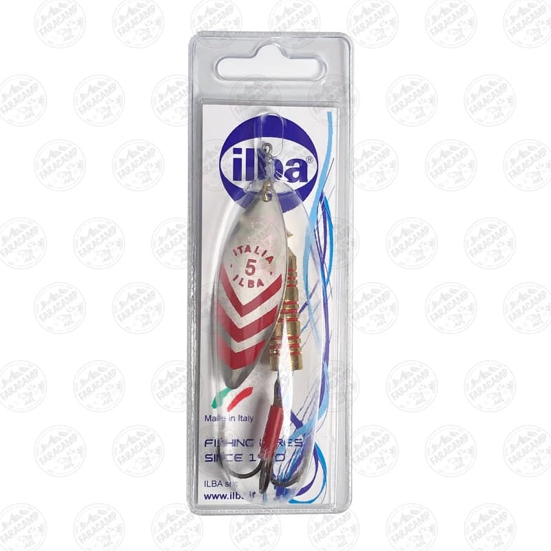 لانسه ماهیگیری سایز ۵ ایلبا Lungo Silver/Red 60115M وزن ۲۴ گرم — تصویر ۲