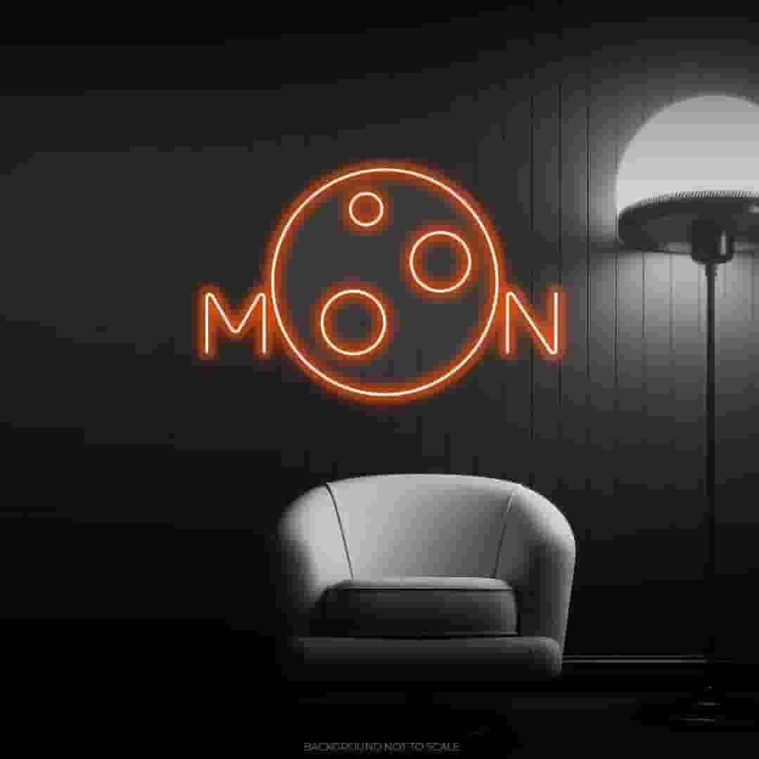 تابلو نئون طرح Moon