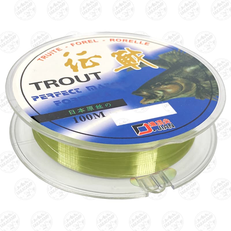 نخ ماهیگیری Trout تروت ۱۰۰ متر سایز ۰٫۱۶ — تصویر ۲
