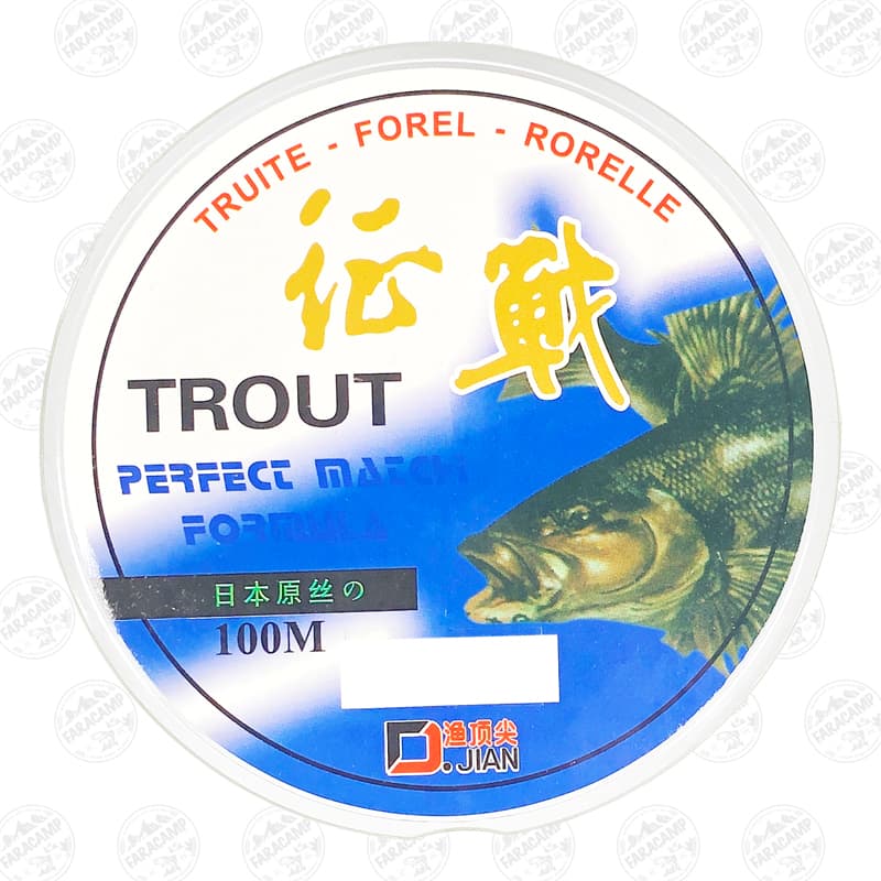 نخ ماهیگیری Trout تروت ۱۰۰ متر سایز ۰٫۱۶ — تصویر ۳