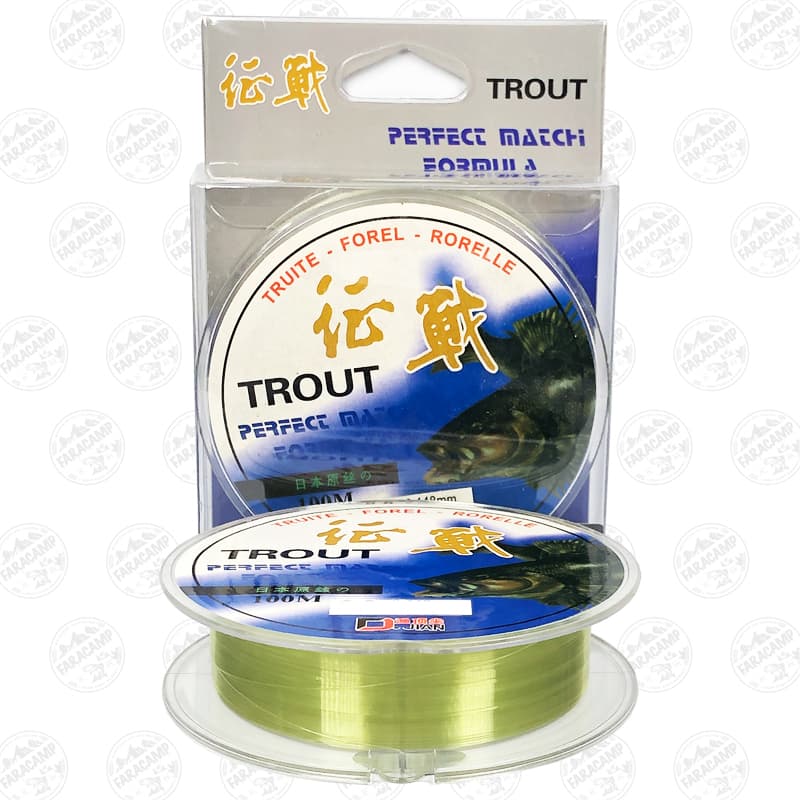 نخ ماهیگیری Trout تروت ۱۰۰ متر سایز ۰٫۱۶