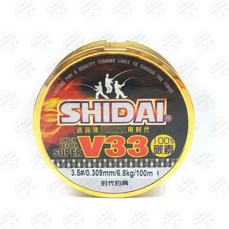 نخ ماهیگیری فلوروکربن Shidai V33 سایز ۰.۳۰ ، ۱۰۰ متر — تصویر ۲
