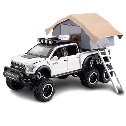 ماشین فلزی فورد F150 رپتور کمپر سفید
