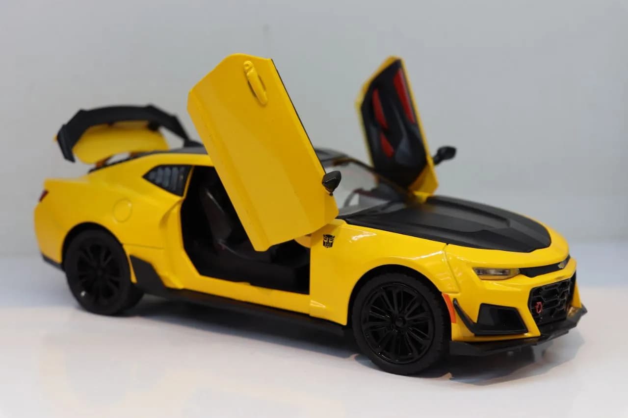 ماشین فلزی شورولت کامارو زرد ZL1 دودزا — تصویر ۷