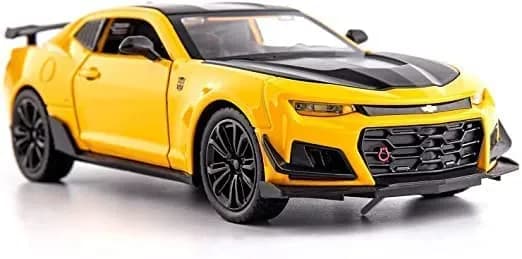 ماشین فلزی شورولت کامارو زرد ZL1 دودزا — تصویر ۴