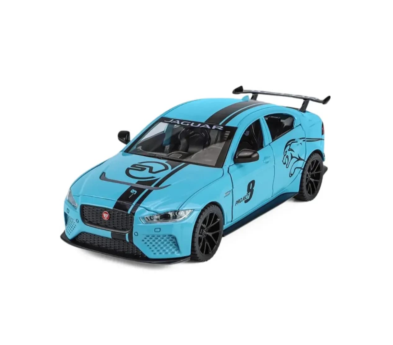ماشین فلزی جگوار آبی مدل XE SV Project 8