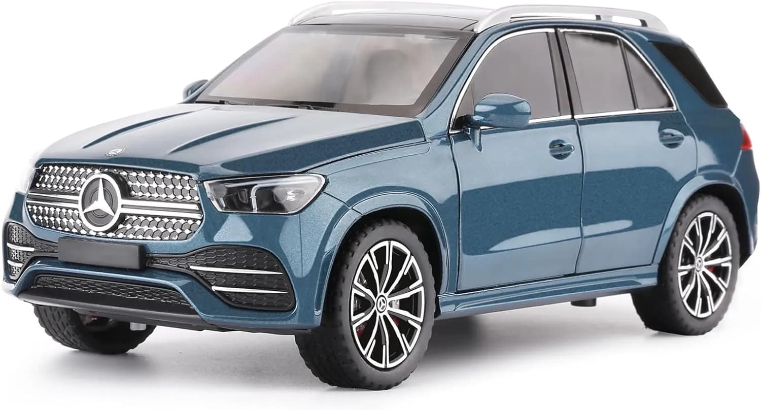 ماشین فلزی مرسدس بنز آبی مدل GLE350 — تصویر ۵