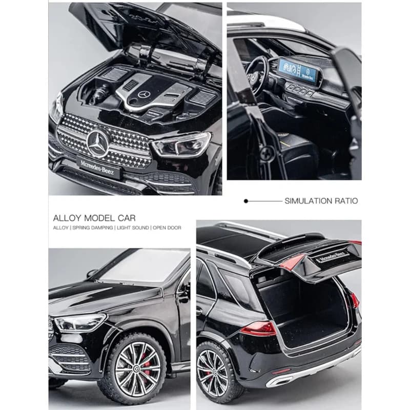 ماشین فلزی مرسدس بنز سیاه مدل GLE350 — تصویر ۷