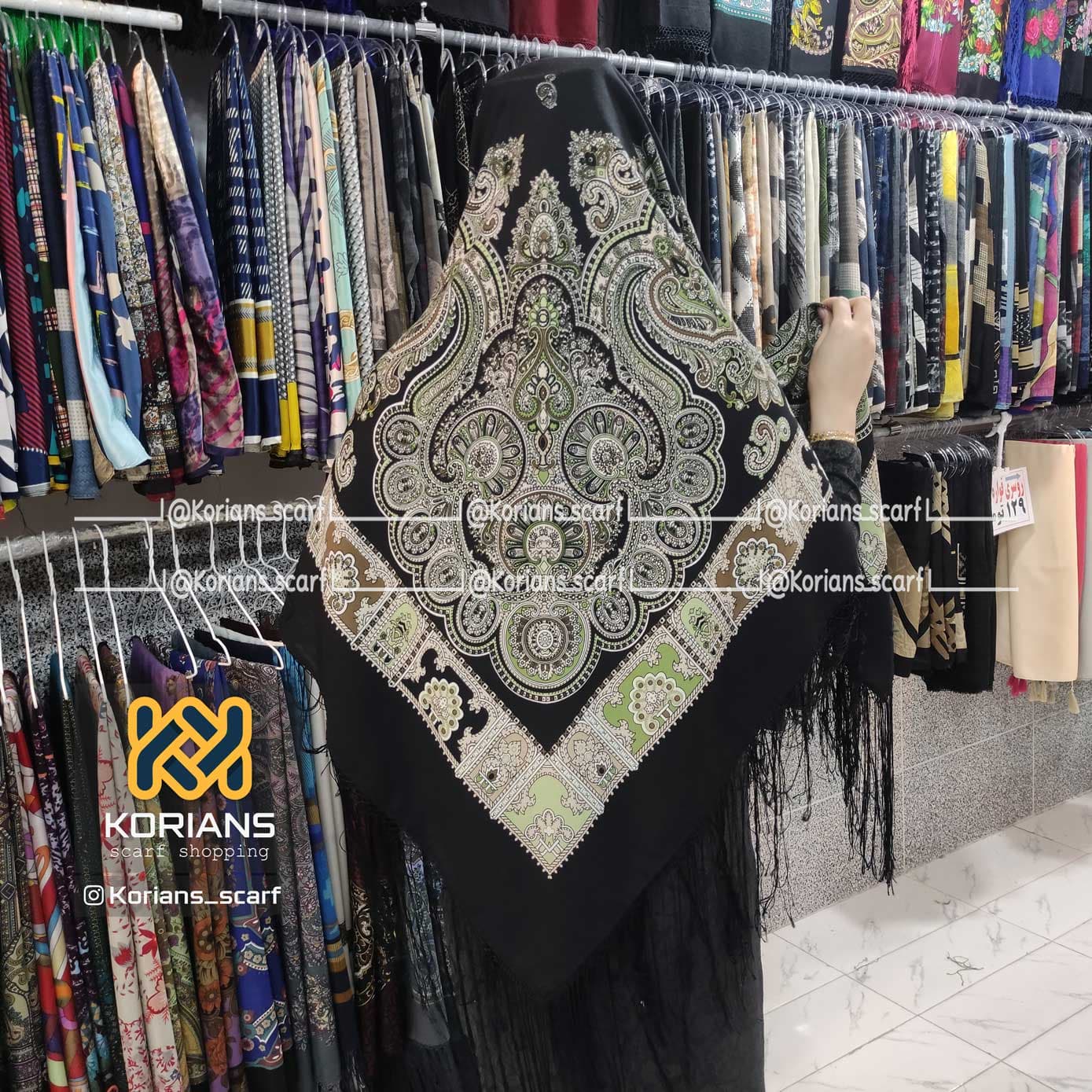 روسری نخی ترک کد Rs19481 — تصویر ۳