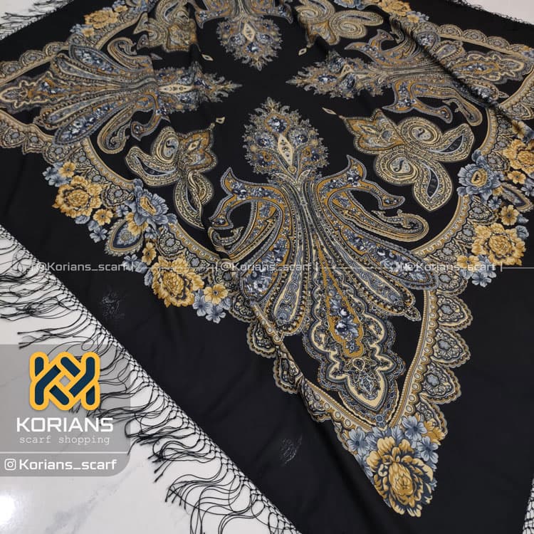 روسری نخی ترک کد Rs19473 — تصویر ۴