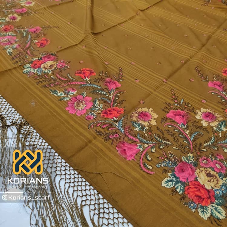 چارقد دلار خردلی کد rw10866 — تصویر ۵