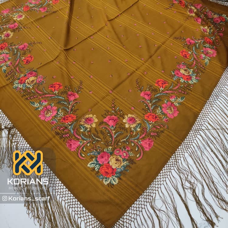 چارقد دلار خردلی کد rw10866 — تصویر ۴