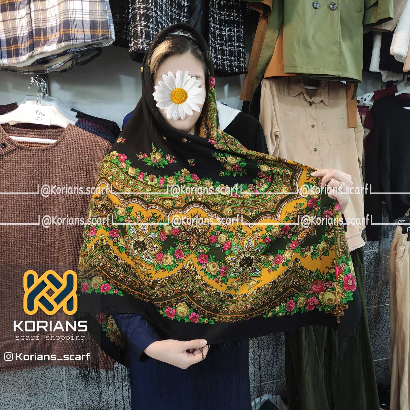 روسری مدل ستاره کد Rw4315