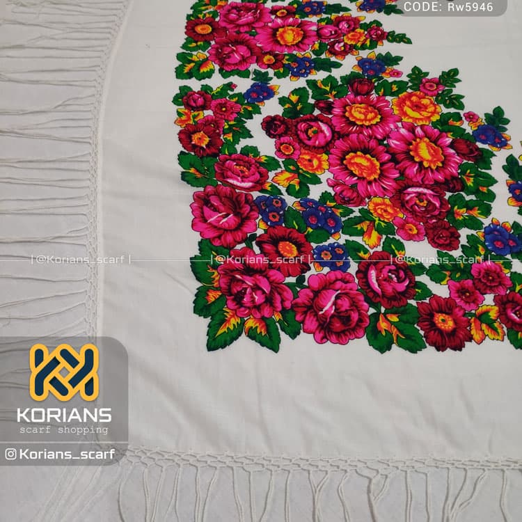 چارقد پشمی کد rw5946 — تصویر ۳