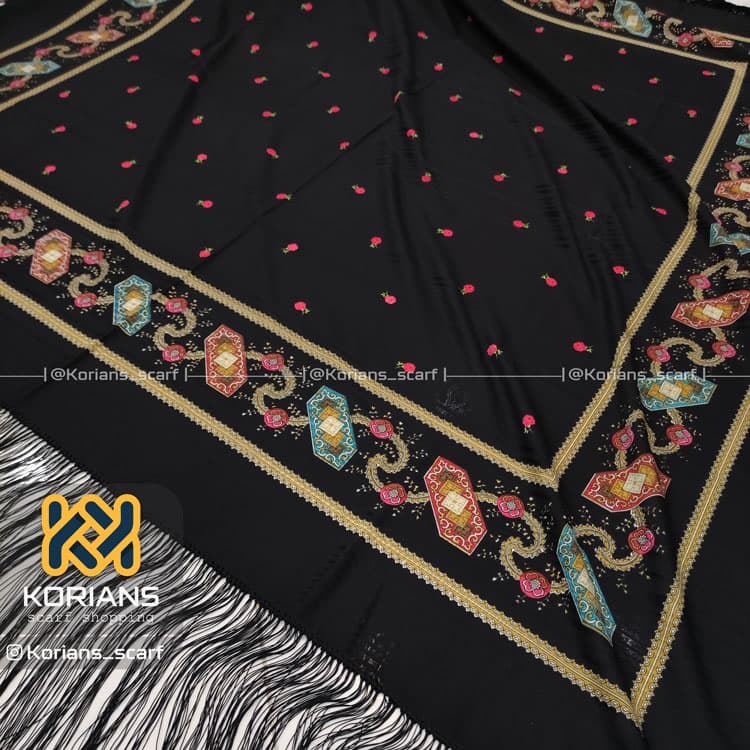 روسری نخی ترک کد Rs19513 — تصویر ۳