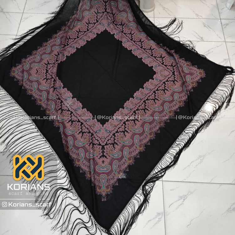 روسری نخی ترک کد Rs19380 — تصویر ۲