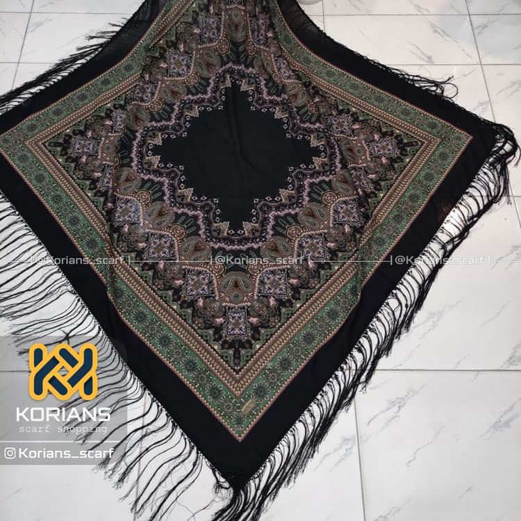 روسری نخی ترک کد Rs19375 — تصویر ۲