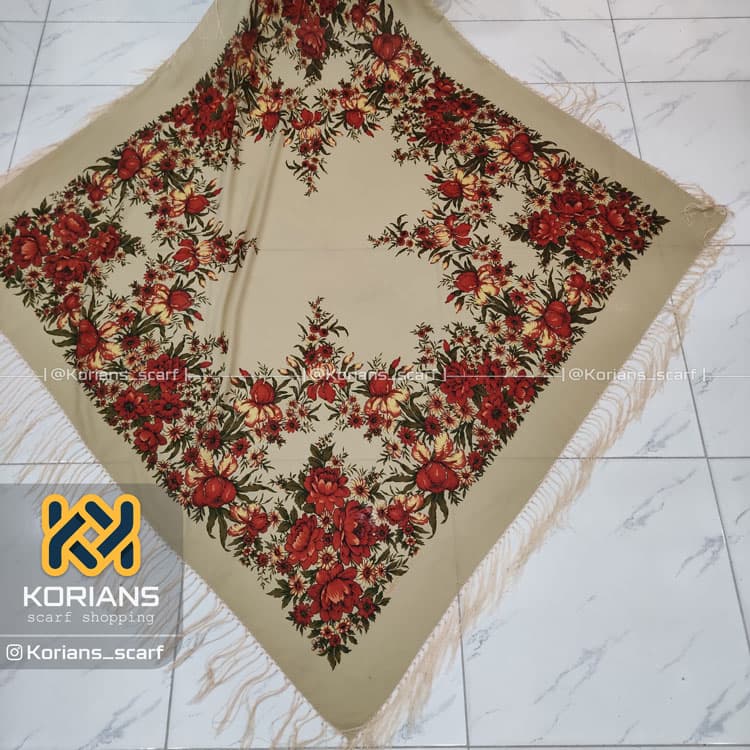 روسری نخی ترک کد Rs19353 — تصویر ۲