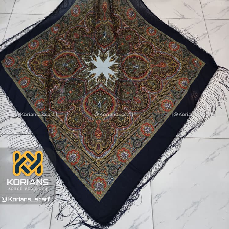 روسری نخی ترک کد Rs19329 — تصویر ۲