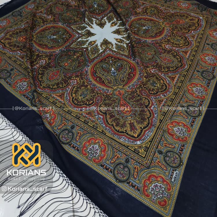 روسری نخی ترک کد Rs19329 — تصویر ۳