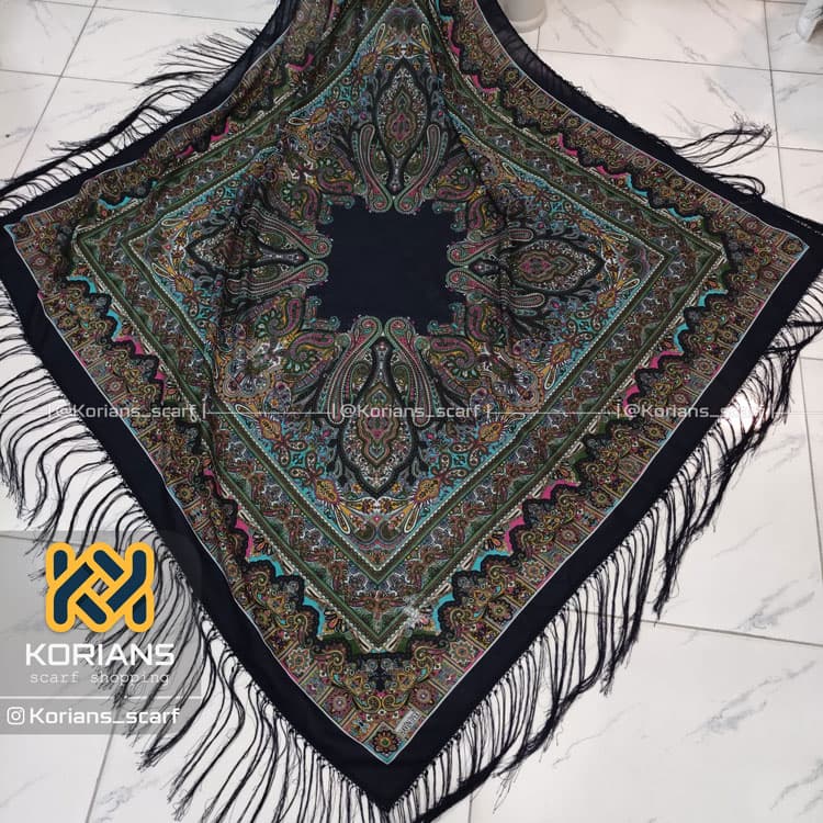 روسری نخی ترک کد Rs19259 — تصویر ۲