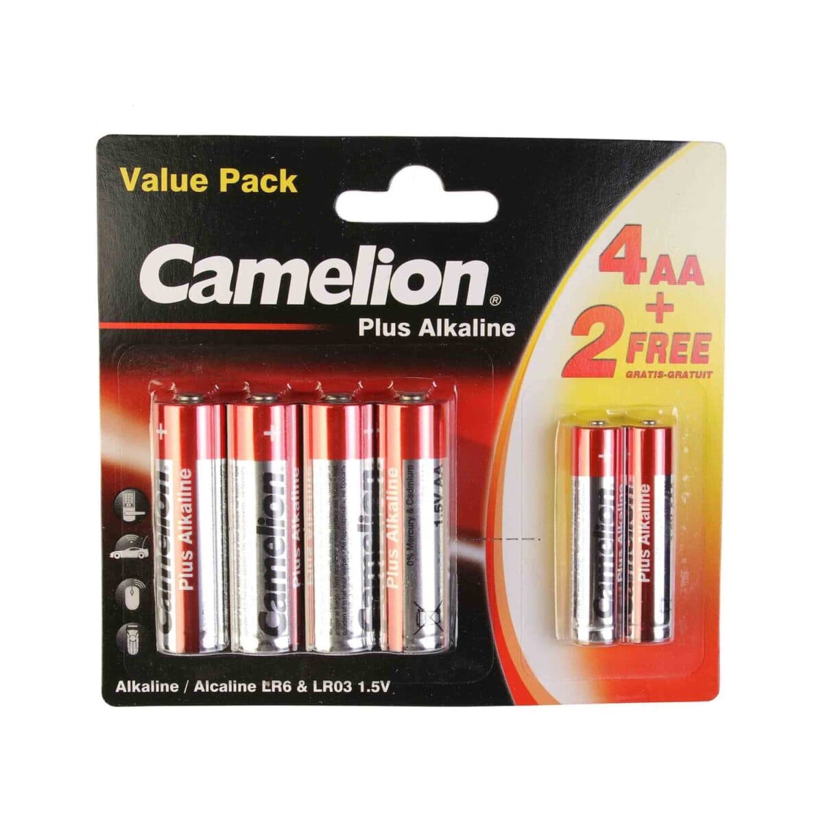 باطری قلم 2+4 camelion plus alkaline