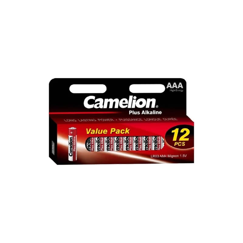 باطری نیم قلم12تایی camelion plus alkaline — تصویر ۵