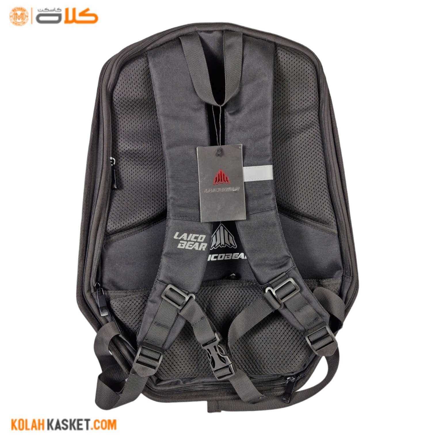 کوله موتور سواری حرفه ای Licobear | طرح کربن کد 87 — تصویر ۳
