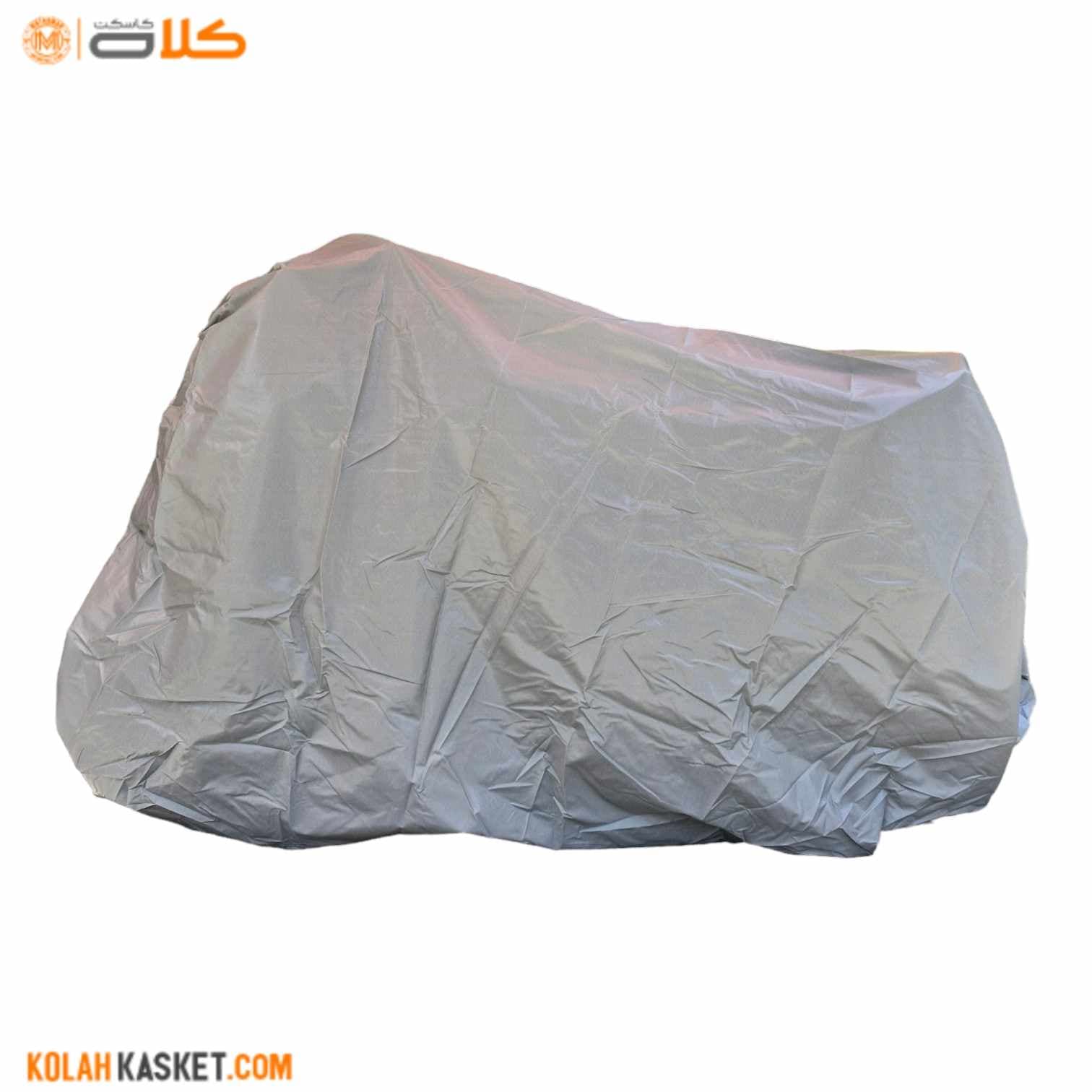 چادر موتور سیکلت برزنتی ضد آب | سایز بزرگ SILVER
