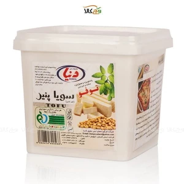 پنیر توفو وگان فاقد لاکتوز ساده لاکتیکی دنیا – 420 گرم