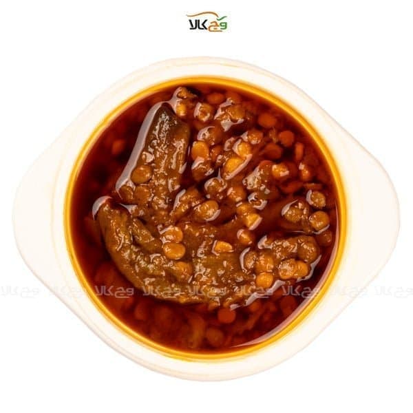 قیمه بادمجان غذای آماده گیاهی وگان – 250 گرم – کامبیز — تصویر ۲