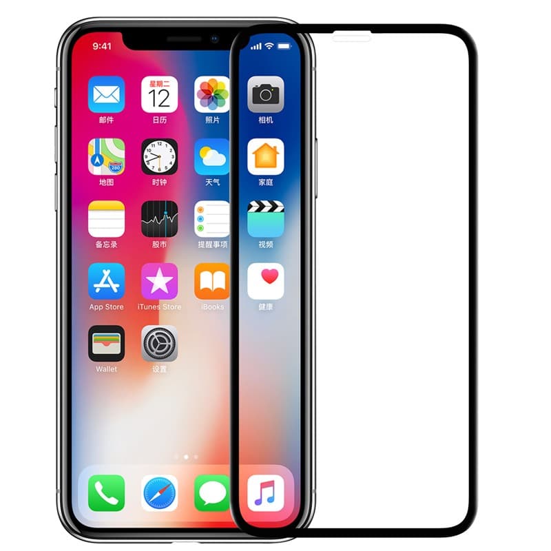 گلس نانو برای iphone X فول کاور و تمام چسب