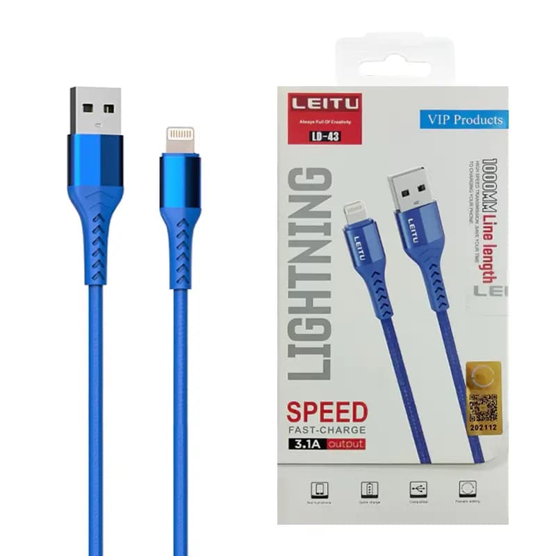 کابل شارژ آیفون LEITU LD-43