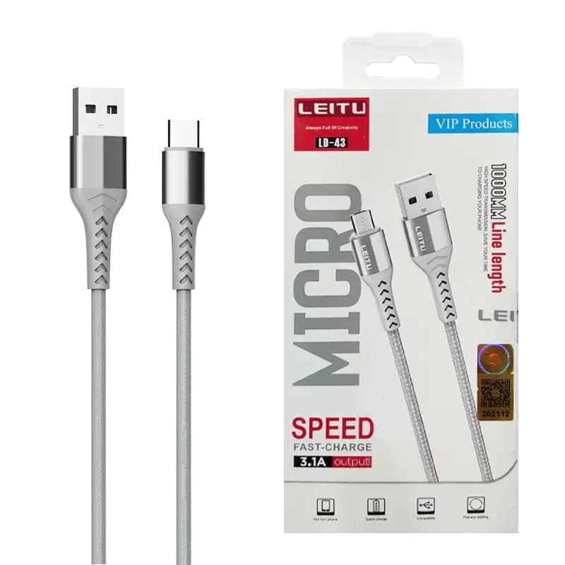کابل شارژ میکرو LEITU LD-43