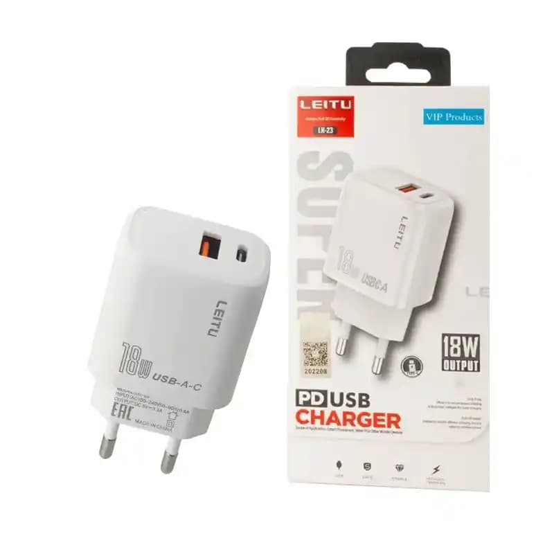 آداپتور LEITU LH-23 USB+PD