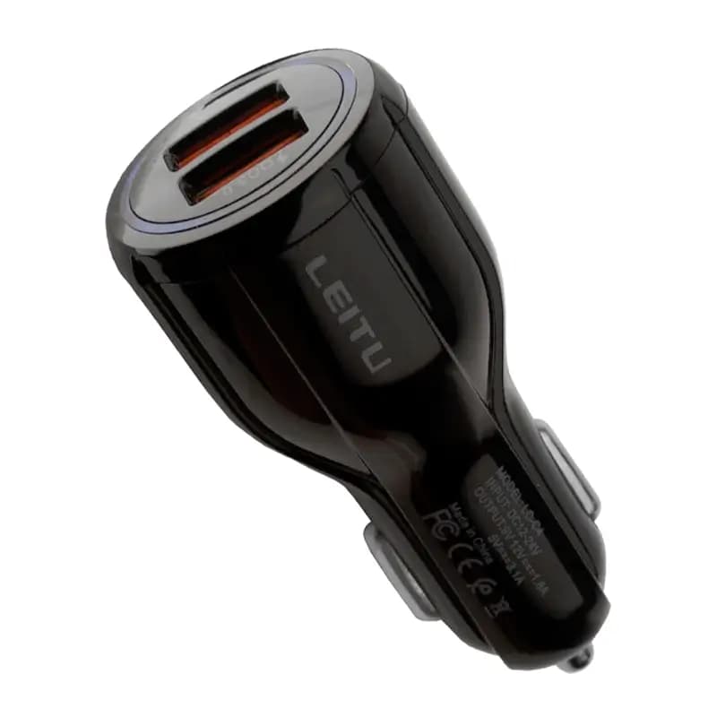 شارژر فندکی LEITU LC-C4 2USB 20W — تصویر ۲