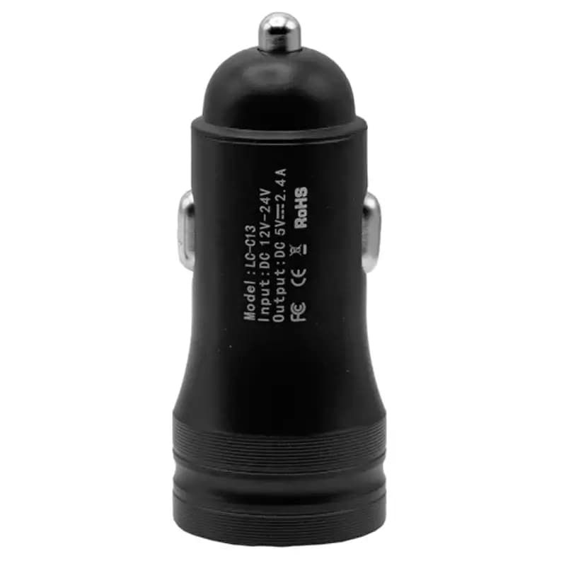 شارژر فندکی با کابل تایپ سی LEITU LC-C13 2USB 2.4A — تصویر ۲