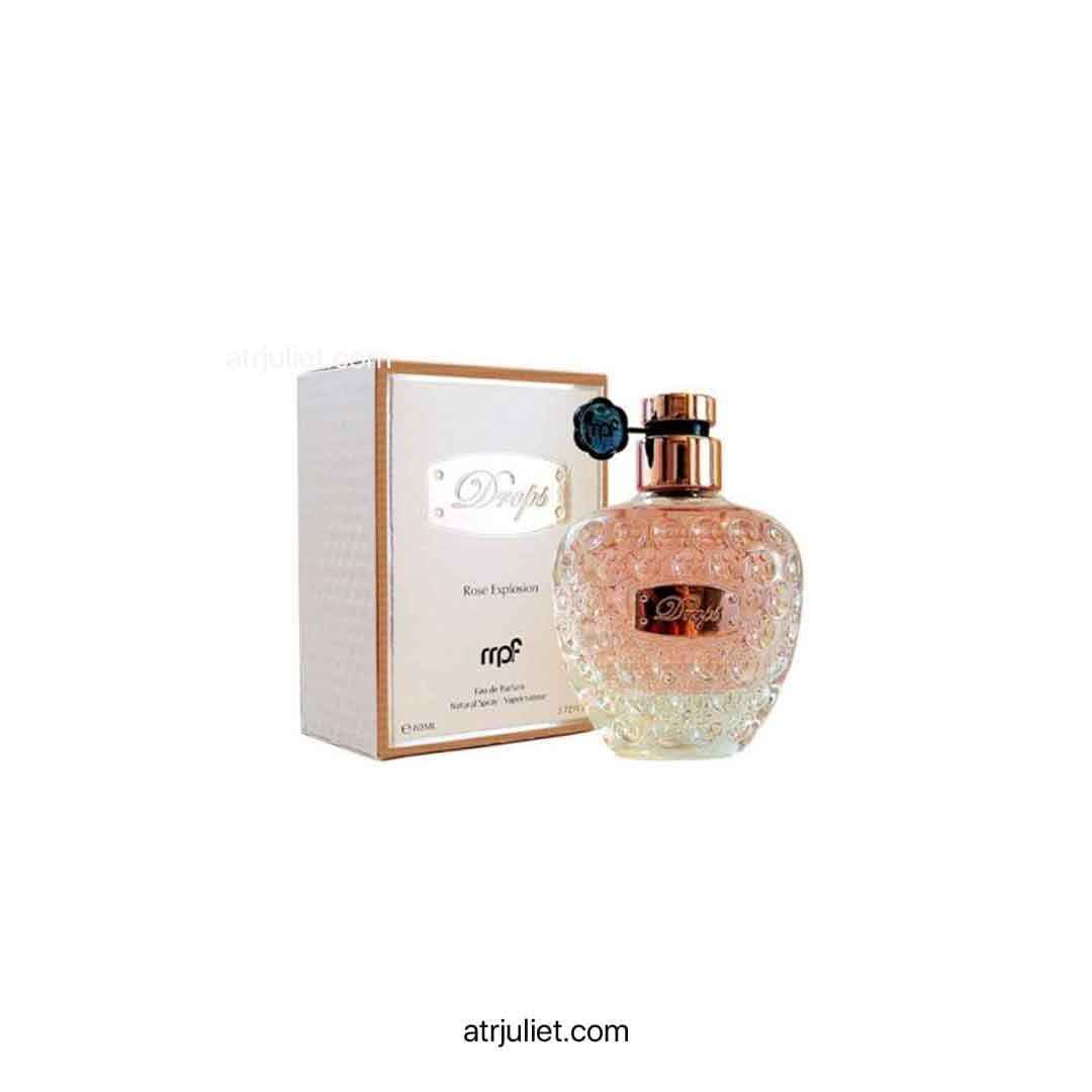 عطر ادکلن دراپس رز اکسپلوژن اصلی و اورجینال ام پی افDROPS ROSE EXPLOSION MPF حجم 80ml