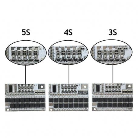 ماژول شارژر باتری لیتیوم 2S/3S/4S به همراه محافظ 100A — تصویر ۲