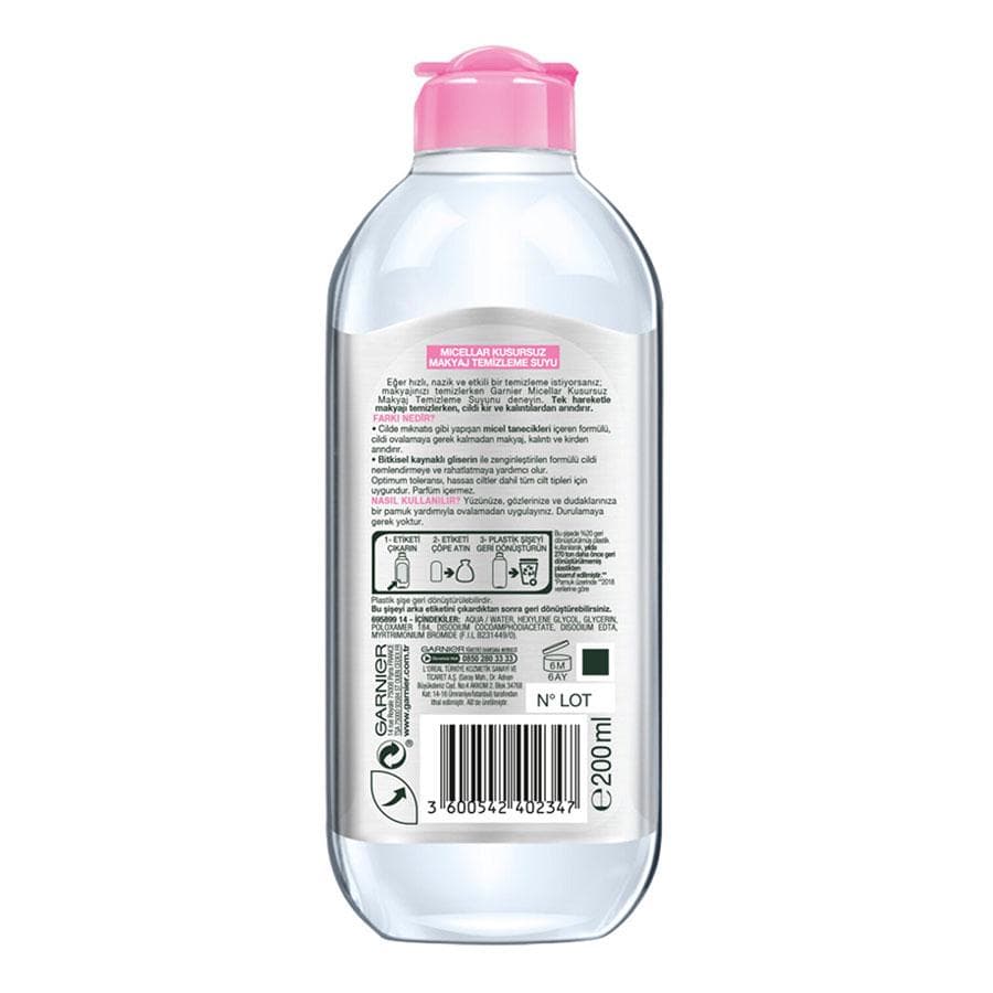 میسلار واتر پوست حساس گارنیه 200ml — تصویر ۲