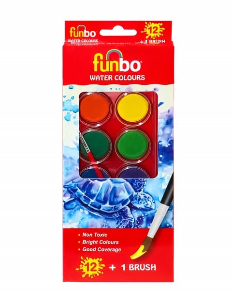 آبرنگ 12 رنگ فانبو funbo